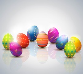 Easter Eggs Background.