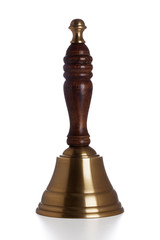 Brass bell isolated