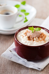 MIlchreis mit zimt und zucker