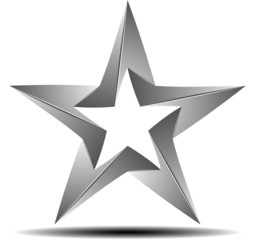 Impossible origami star