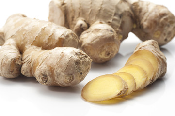 スライスした生姜