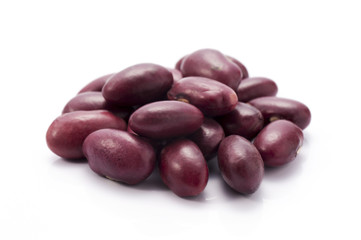 白背景に金時豆