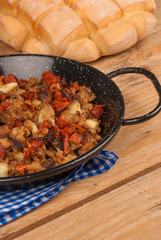 Pan with migas