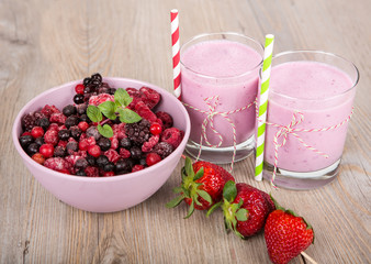 Strawberry healthy smoothie