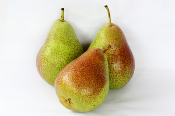 Three ripe pears.