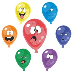 Emotion multicolor balloon set 001
