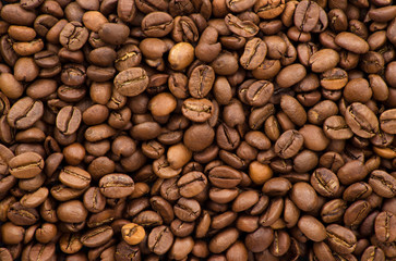 brown coffee, background texture, close up