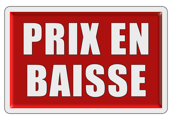 Fototapeta premium Glassy Button rot PRIX EN BAISSE