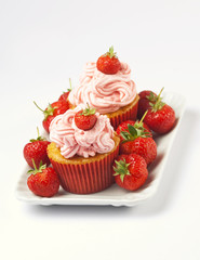 Strawberry cupcakes - Cupcakes alla fragola