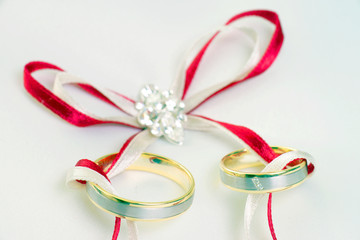 Wedding Rings and Ring Pillow