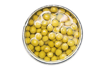 Green peas in a can