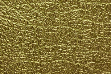Foto op Canvas gouden kunstleer achtergrond en textuur © klaikungwon