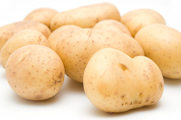 New potatoes closeup