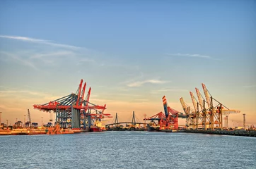 Hamburger Hafen Containerbrücken © Marco2811