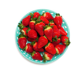 strawberries in a plate