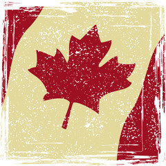 Canadian grunge flag. Grunge effect can be cleaned easily.