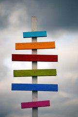 Colorful sign