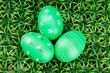 hand-drawn Easter eggs