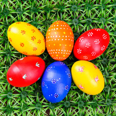 hand-drawn Easter eggs