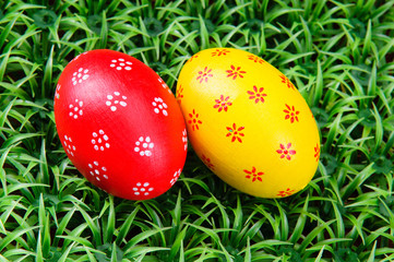 hand-drawn Easter eggs