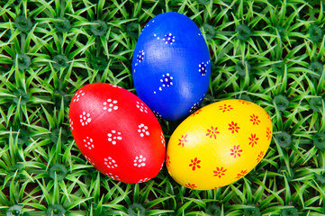 hand-drawn Easter eggs