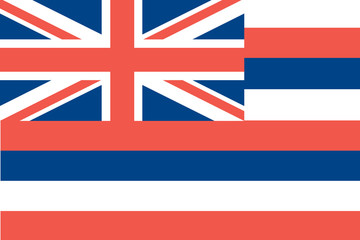 Flag of the American State of Hawaii