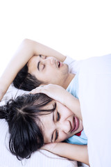 Annoying snore of a husband