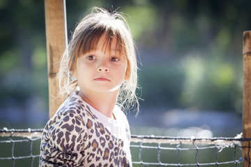 Young Child Girl Portrait Outside
