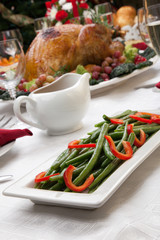 Roasted Turkey and Christmas Tree