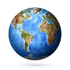 Dotted globe of the world. EPS10 vector illustration.