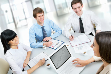 Obraz premium Group of happy business people