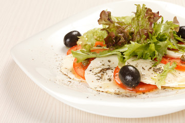 mozzarella and tomato