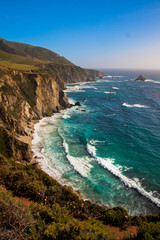 Beautiful Coastline in Big Sur,California