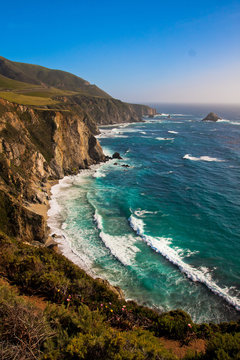 Beautiful Coastline in Big Sur,California