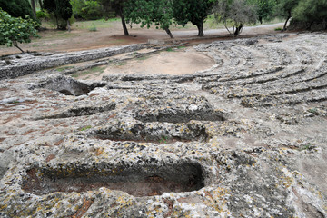 Le théâtre romain des ruines de Pollentia à Alcúdia à Majorque