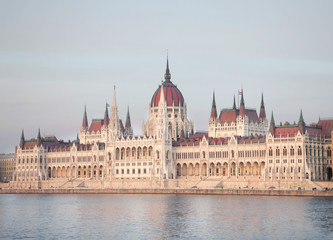 Fototapeta na wymiar view of Parliament in Budapest
