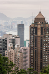 Naklejka premium Hong Kong skyscrapers