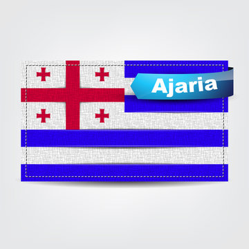 Fabric texture of the flag of Ajaria