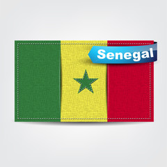 Fabric texture of the flag of Senegal