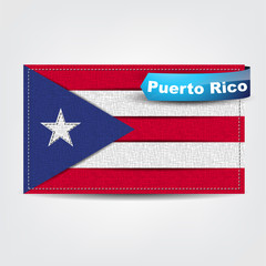 Fabric texture of the flag of Puerto Rico