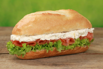 Sub Sandwich mit Lachs