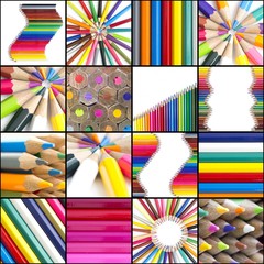 Collage - Pencil colors