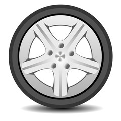 Fototapeta premium Car wheel