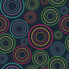 Seamless festive background from circles.