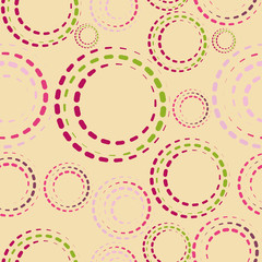 Seamless festive background from circles.