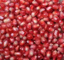 Background pomegranate seeds