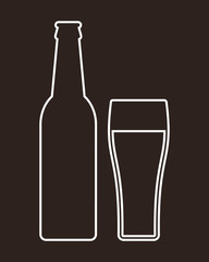 Bottle and glass of beer