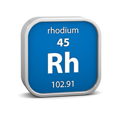 Rhodium material sign