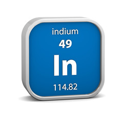 Indium material sign