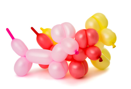 Toy of balloons isolated